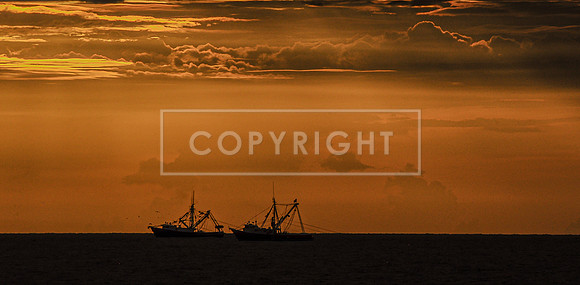 ArtShow_Futch_ShrimpBoatsSunrise24x12_fitz
